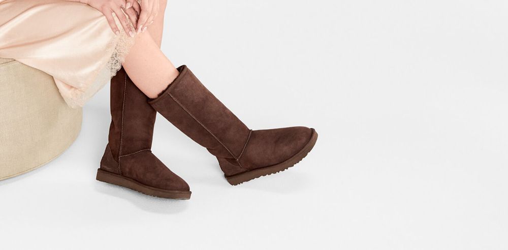 Ugg Tall Boots Canada - Ugg Women's Classic Sheepskin Chocolate